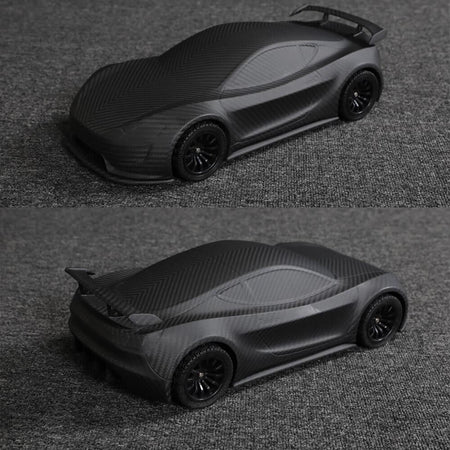 Universal Full By Handmade Car Model for car enthusiasts Matte Carbon Fiber-Ahacarbon