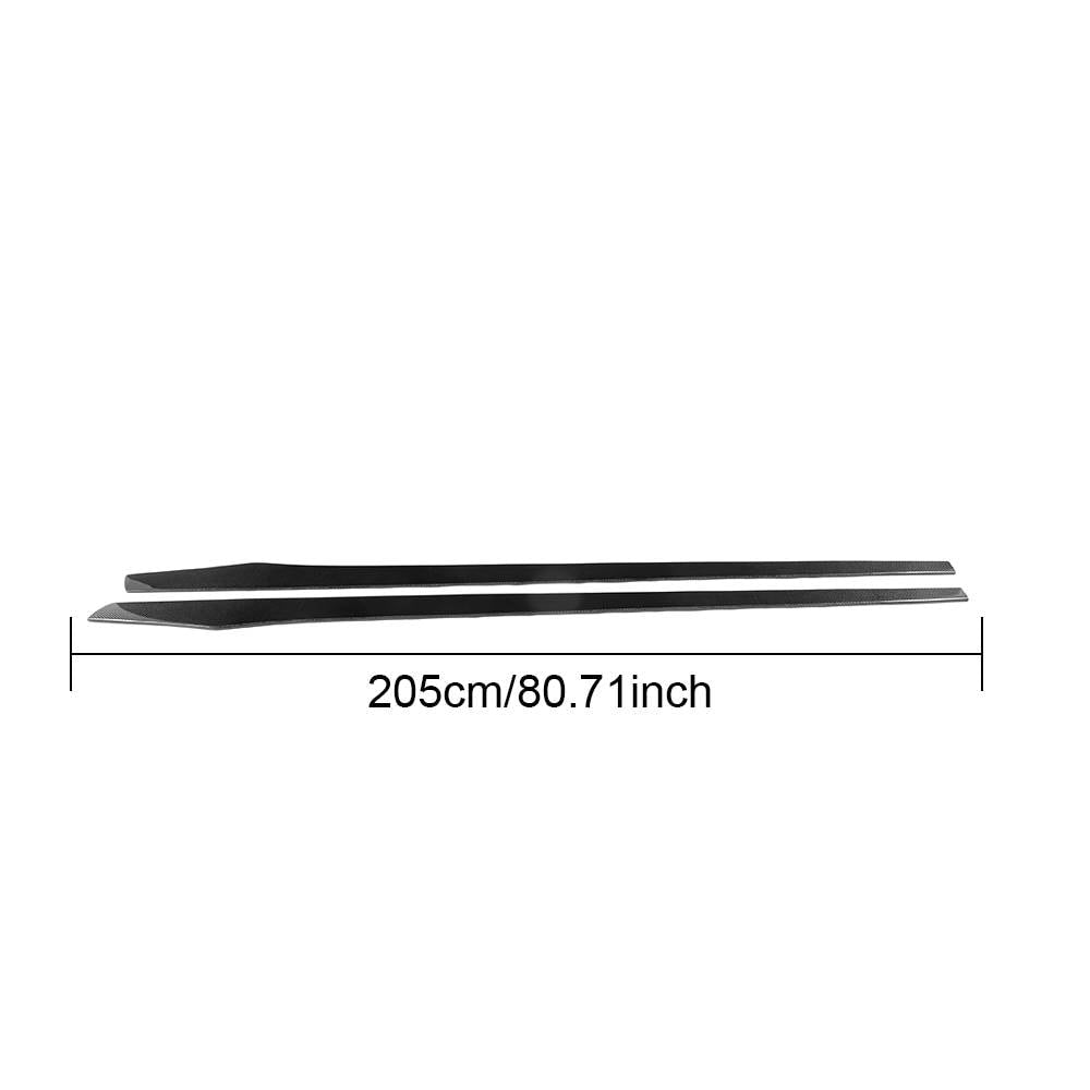 Universal Sedan Car Auto Side Skirts Carbon Fiber/FRP-Ahacarbon