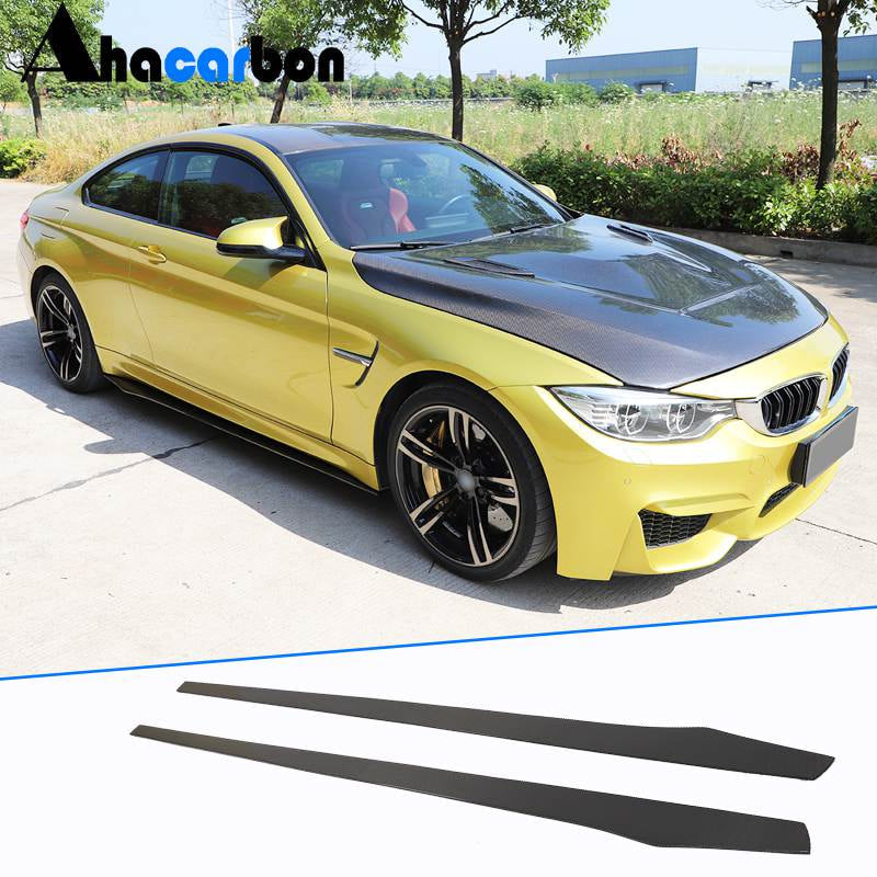 Universal Sedan Car Auto Side Skirts Carbon Fiber/FRP-Ahacarbon