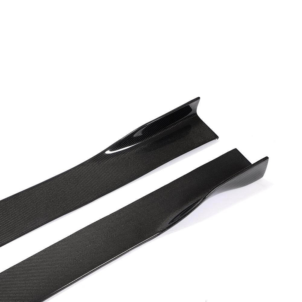 Universal Sedan Car Auto Side Skirts Carbon Fiber-Ahacarbon