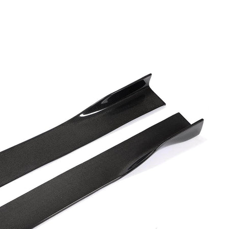 Universal Sedan Car Auto Side Skirts Carbon Fiber-Ahacarbon
