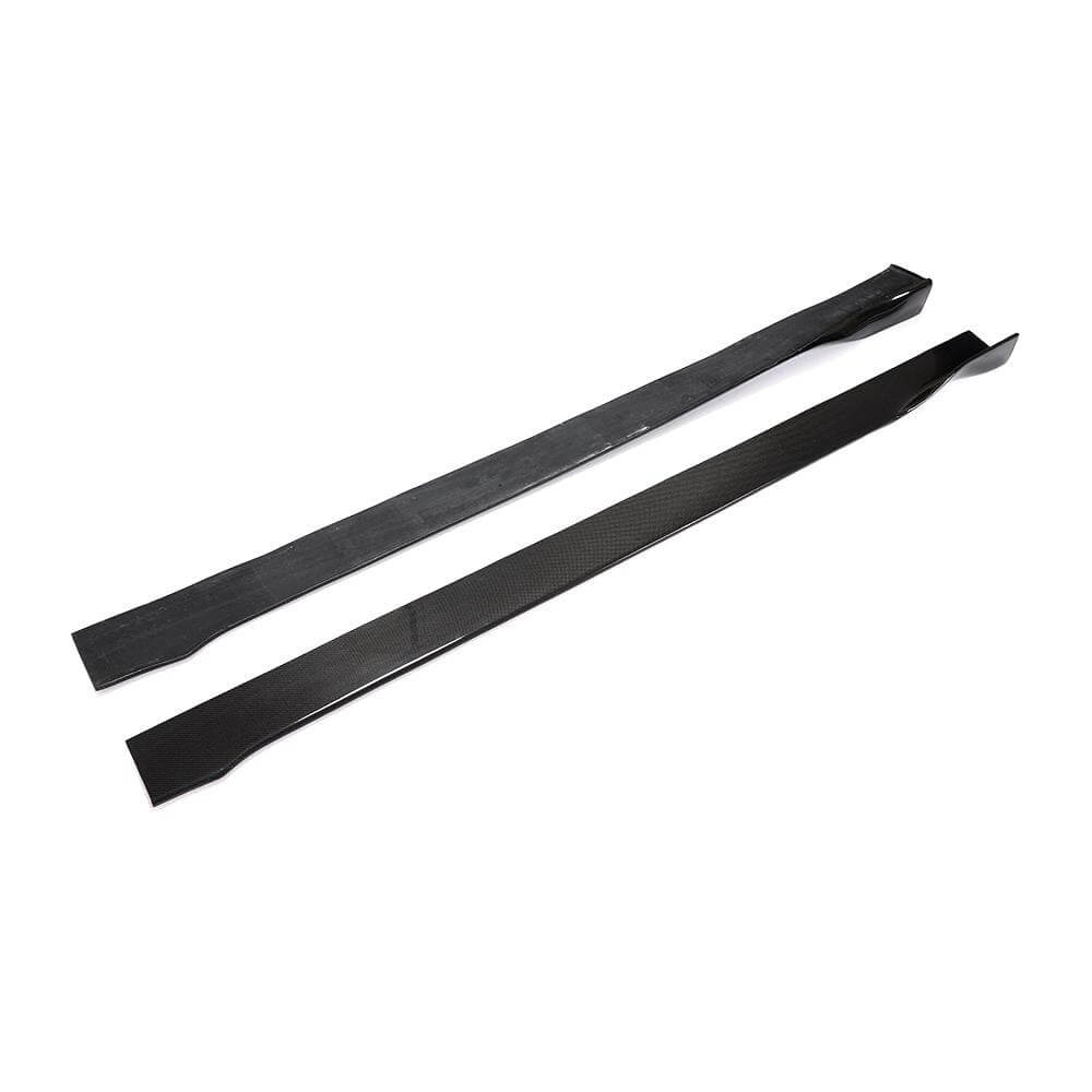 Universal Sedan Car Auto Side Skirts Carbon Fiber-Ahacarbon