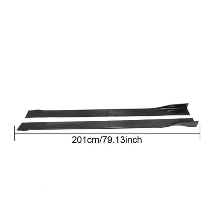 Universal Sedan Car Auto Side Skirts Carbon Fiber-Ahacarbon