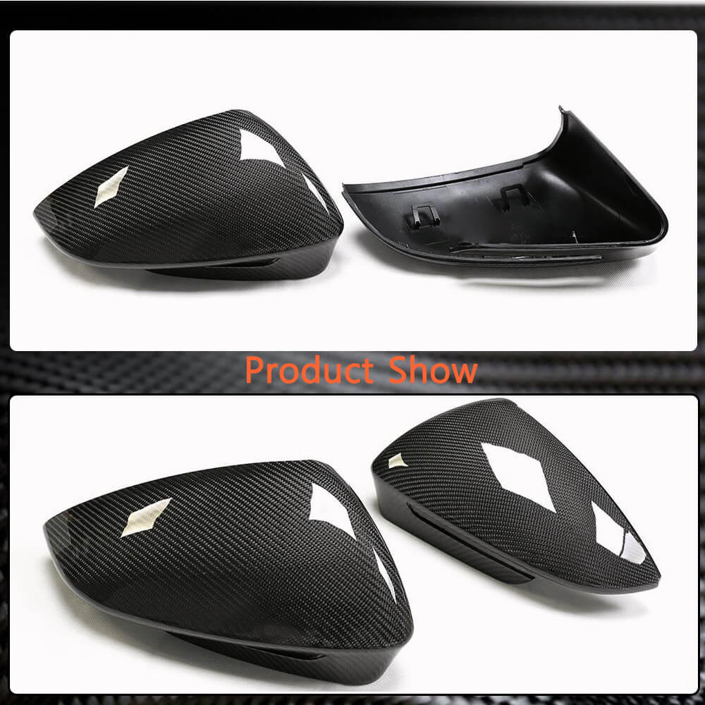 Volkswagen ID4 ID6 /Audi Q4 Q5 e-tron Sport Utility 4-Door 2022 Mirror Covers Carbon Fiber-Ahacarbon