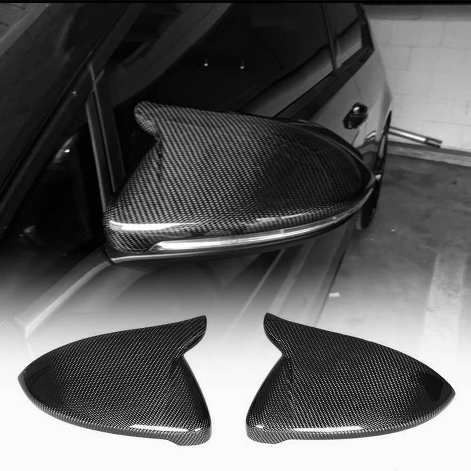 Volkswagen VW Golf 7 7.5 MK7 MK7.5 GTI R R-line 2014-2019 Mirror Covers Replacement Style Carbon Fiber-Ahacarbon