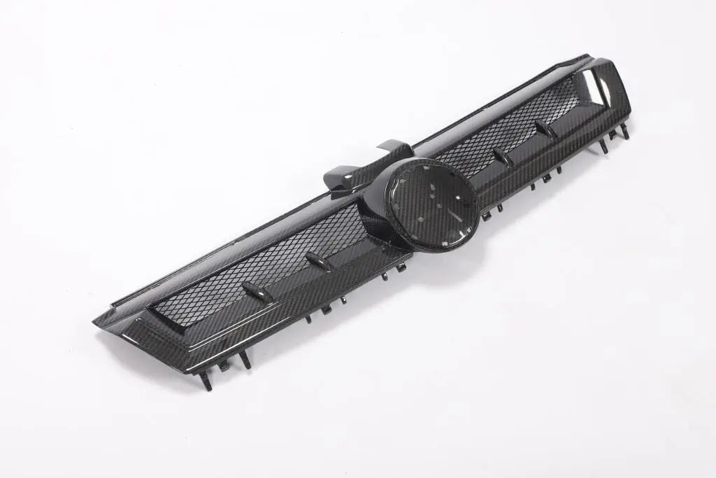 Volkswagen VW Golf 7 MK7 TSI GTI R R-line 2014-2017 Front Grille Dry Carbon Fiber-Ahacarbon