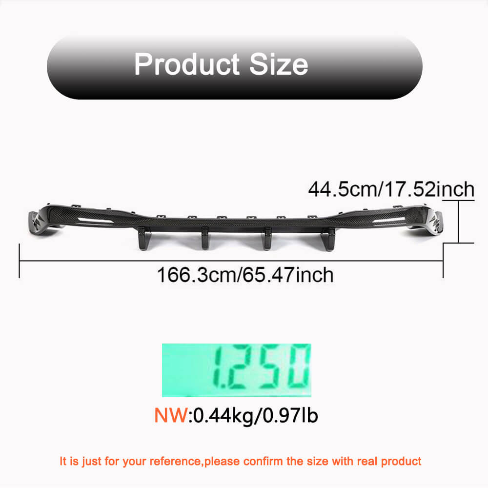 Volkswagen VW Golf 8 MK8 R 2021+ Rear Bumper Diffuser Carbon Fiber-Ahacarbon