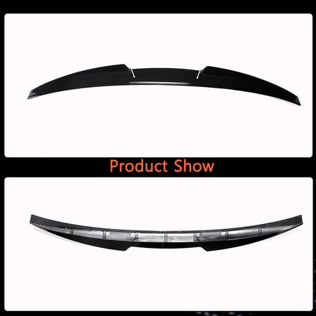 For Volkswagen VW Polo Standard Hatchback 2011-2018 Glossy black Rear Trunk Spoiler Boot Wing Lip-Ahacarbon