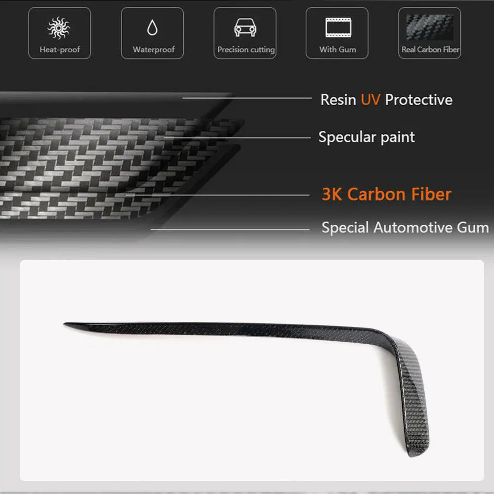 Zeekr 001 2021-2023 Front Bumper Splitters Carbon Fiber-Ahacarbon