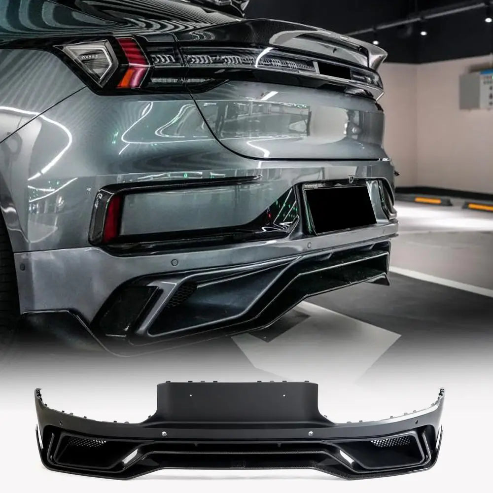 Zeekr 001 2021-2023 Rear Bumper Diffuser Carbon Fiber-Ahacarbon