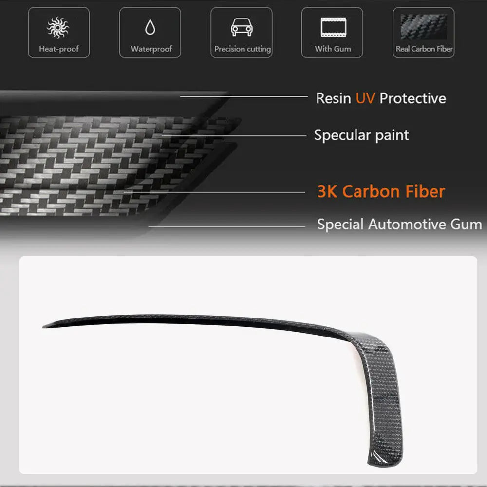 Zeekr 001 2021-2023 Rear Bumper Splitters Carbon Fiber-Ahacarbon