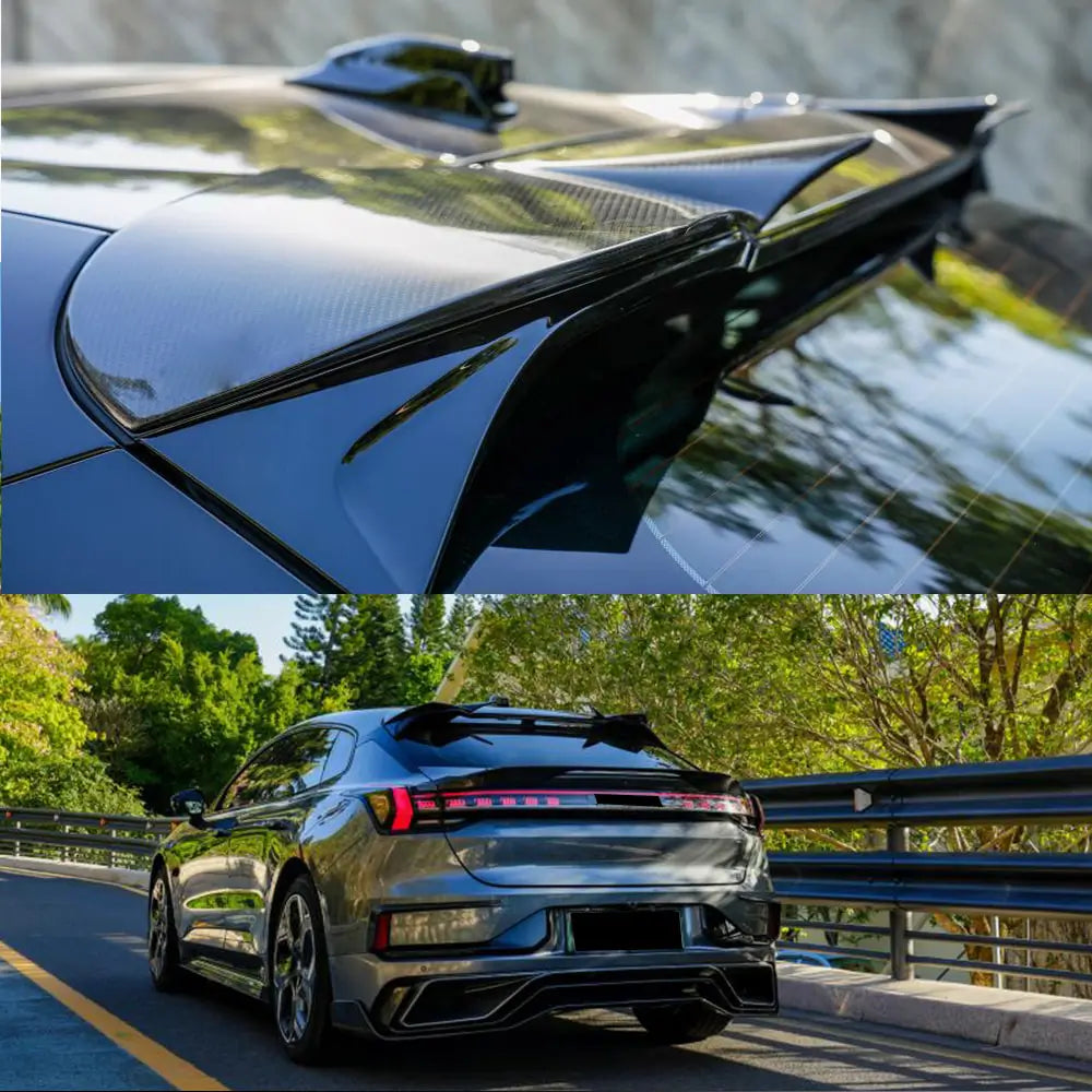 Zeekr 001 2021-2023 Rear Roof Spoiler Carbon Fiber/FRP-Ahacarbon