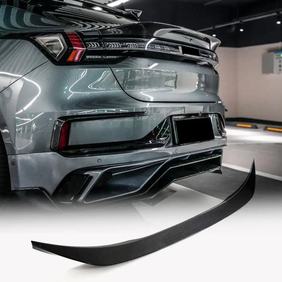 Zeekr 001 2021-2023 Rear Trunk Spoiler Carbon Fiber-Ahacarbon