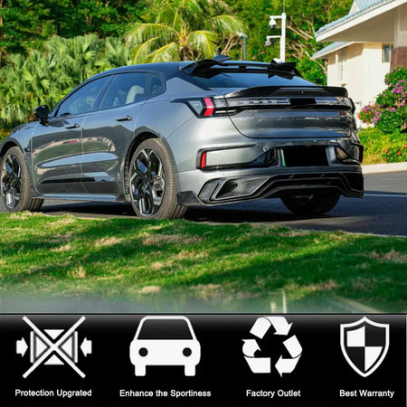 Zeekr 001 2021-2023 Rear Trunk Spoiler Carbon Fiber-Ahacarbon