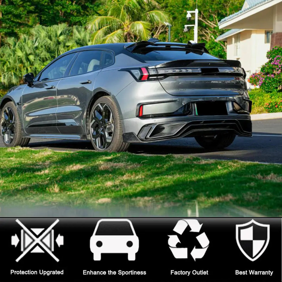Zeekr 001 2021-2023 Rear Trunk Spoiler Carbon Fiber-Ahacarbon