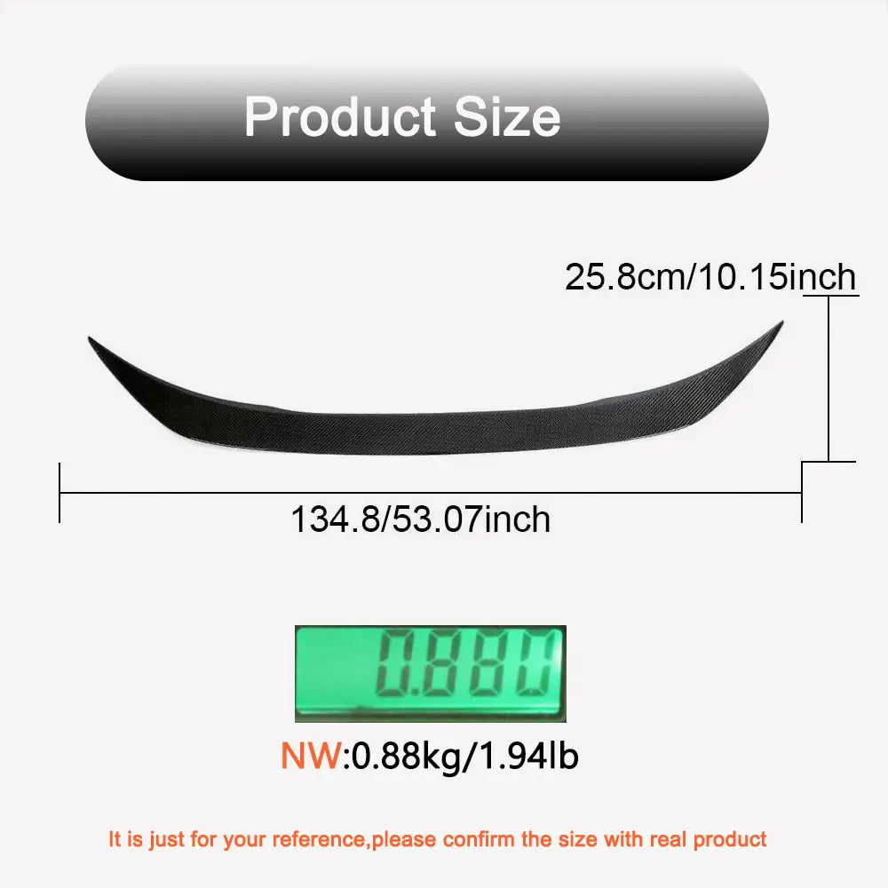 Zeekr 001 2021-2023 Rear Trunk Spoiler Carbon Fiber-Ahacarbon