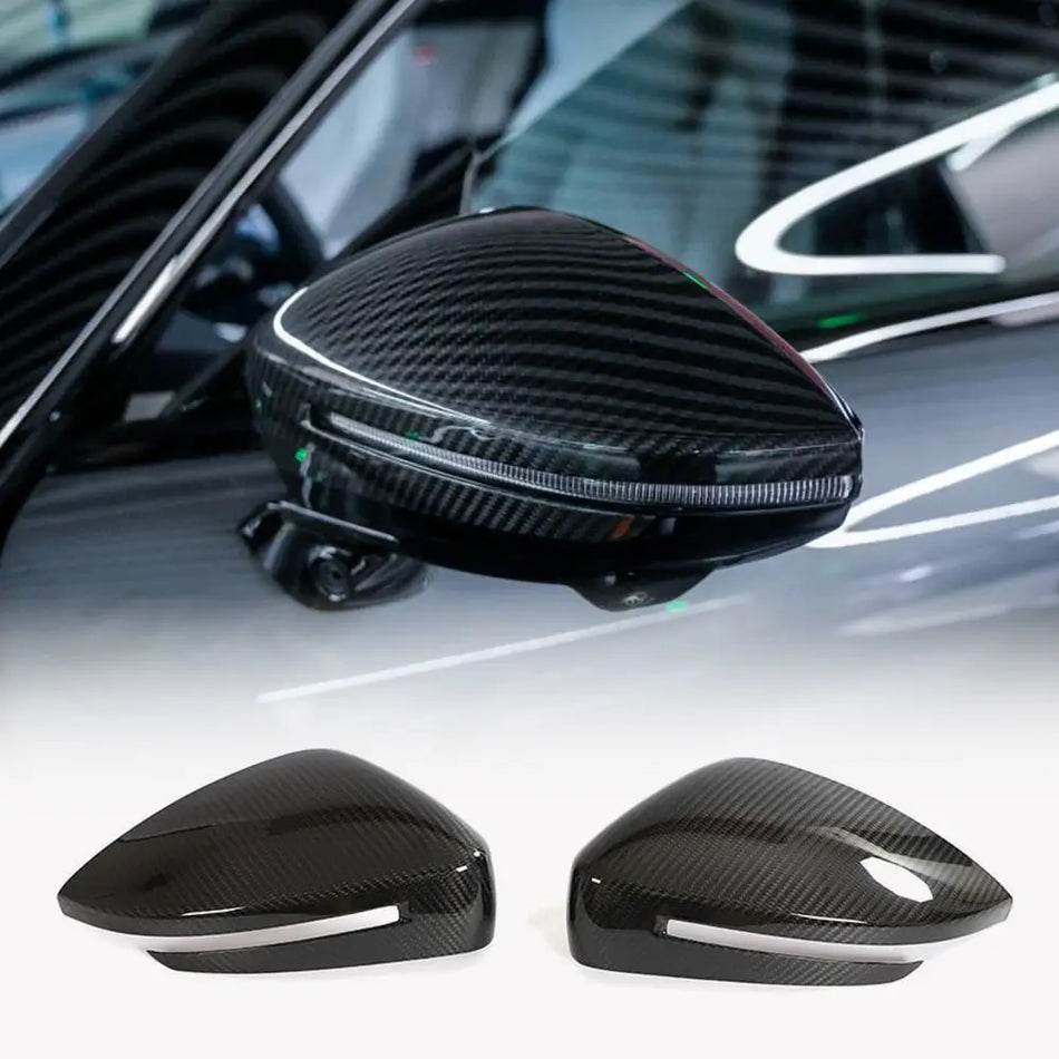Zeekr 001 2021-2023 Add-on Mirror Covers Pair Dry Carbon Fiber-Ahacarbon