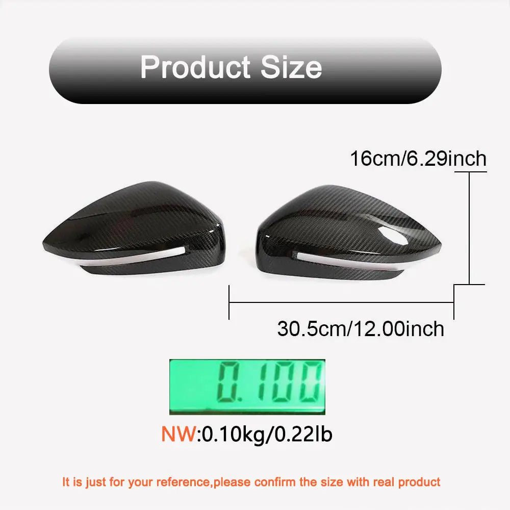 Zeekr 001 2021-2023 Add-on Mirror Covers Pair Dry Carbon Fiber-Ahacarbon