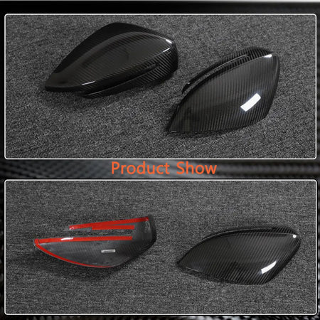 Zeekr 001 2021-2023 Add-on Mirror Covers Pair Dry Carbon Fiber-Ahacarbon
