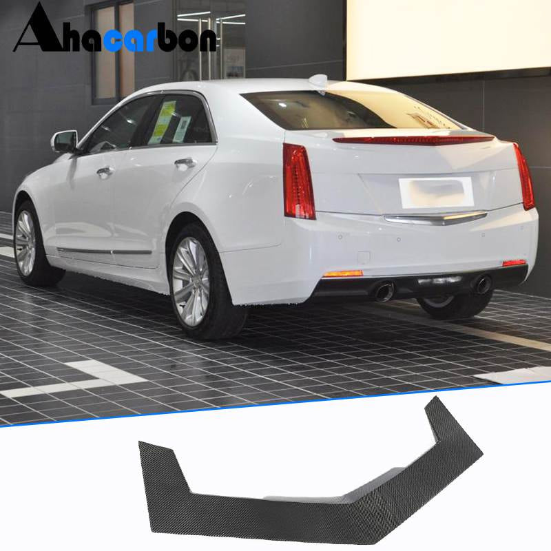 Cadillac ATS Sedan 2013-2019 Rear Trunk Spoiler Carbon Fiber-Ahacarbon