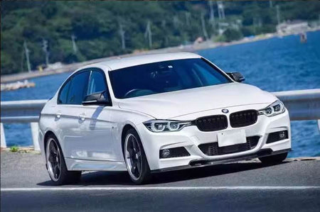 BMW 3 Series F30 M Sport 2012-2018 Front Bumper Lip Carbon Fiber/FRP-Ahacarbon