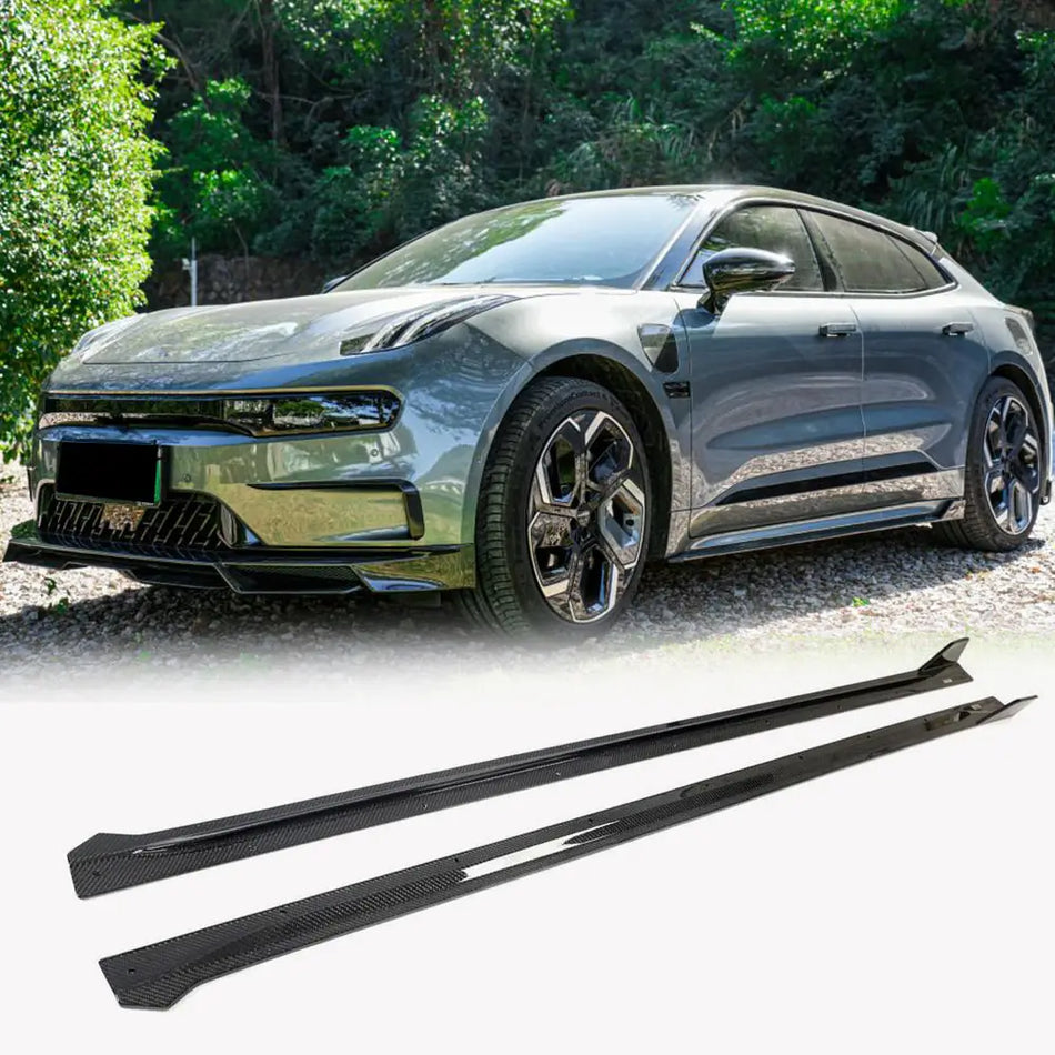 Zeekr 001 2021-2023 Side Skirts Door Carbon Fiber-Ahacarbon