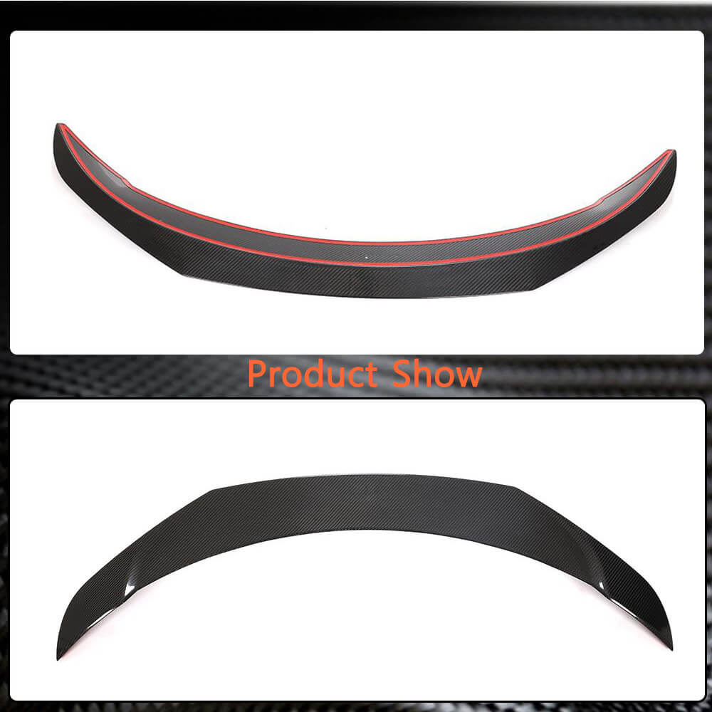 Tesla Model Y Sport Utility 4-Door 2019-2023 Rear Trunk Spoiler Dry Carbon Fiber-Ahacarbon