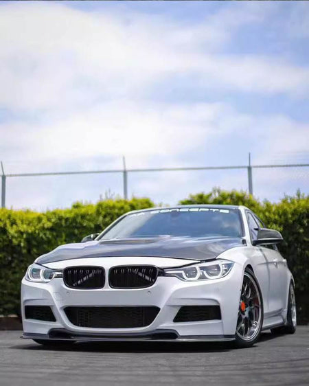 BMW 3 Series F30 M Sport 2012-2018 Front Bumper Lip Carbon Fiber/FRP-Ahacarbon