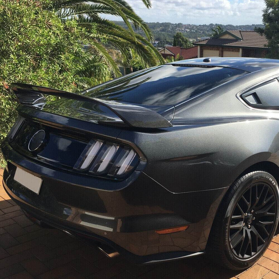 Ford Mustang 2015-2020 Rear Trunk Spoiler Carbon Fiber-Ahacarbon