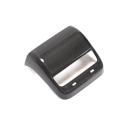 Tesla Model 3 Rear Back Seat Aircondition Moulding Dash Covers Dry Carbon Fiber-Ahacarbon