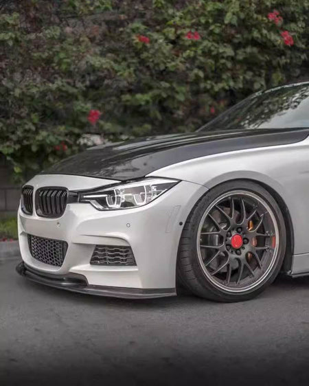 BMW 3 Series F30 M Sport 2012-2018 Front Bumper Lip Carbon Fiber/FRP-Ahacarbon