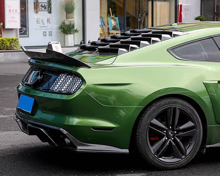 Ford Mustang V6 V8 GT Coupe 15-20 Rear Trunk Spoiler Carbon Fiber/FRP-Ahacarbon
