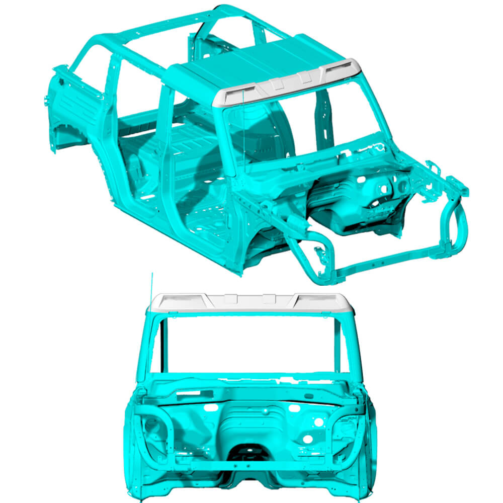 Ford BRONCO Sport Utility 2D 4D 2021-2022 Front Roof Spoiler Carbon Fiber-Ahacarbon