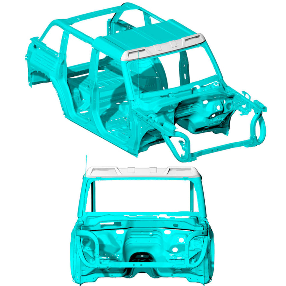 Ford BRONCO Sport Utility 2D 4D 2021-2022 Front Roof Spoiler Carbon Fiber-Ahacarbon