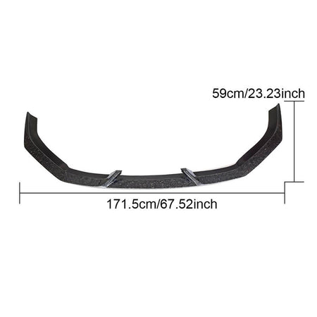 Audi RS3 8V.5 Sedan Facelift 2017-2019 Front Bumper Lip Carbon Fiber-Ahacarbon