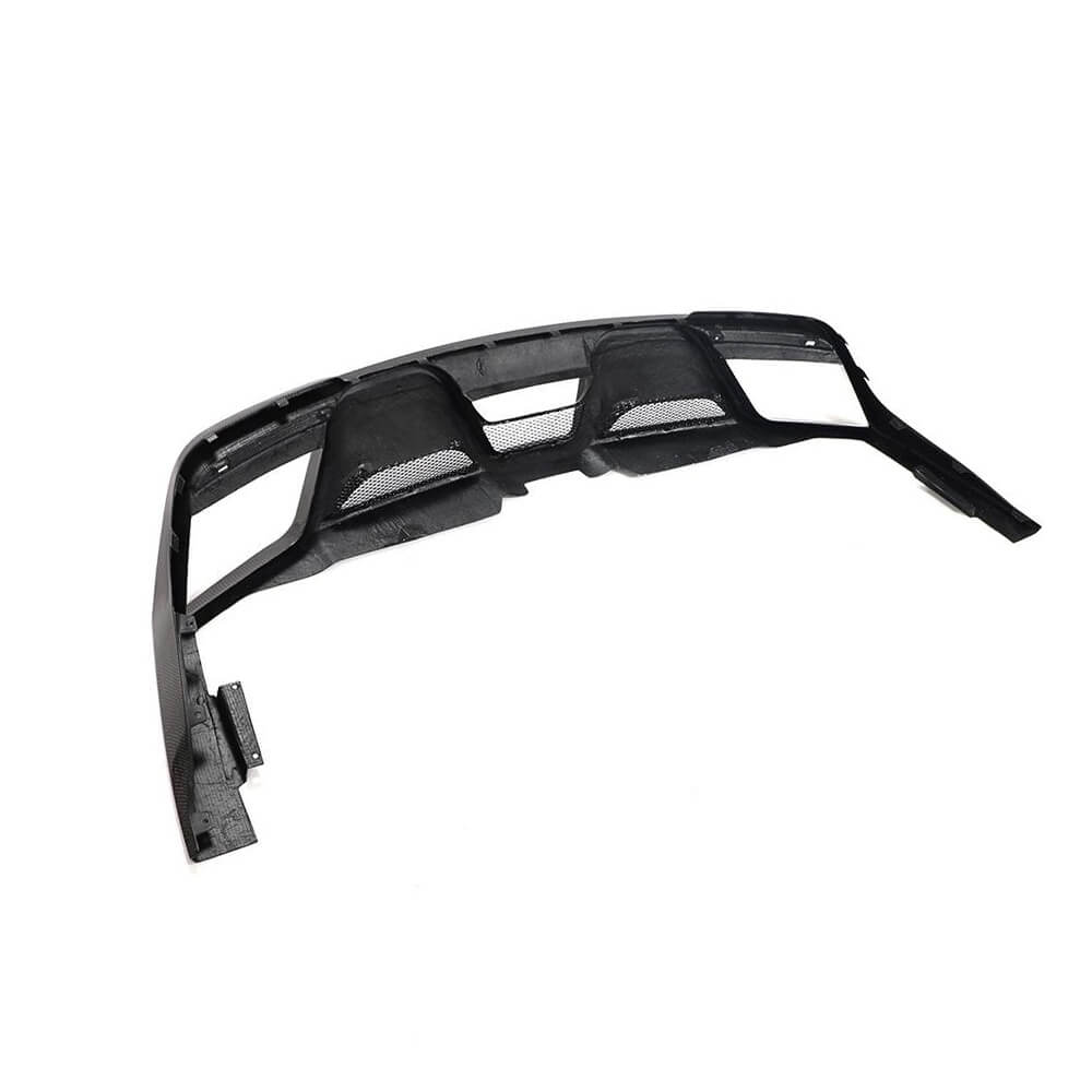 Ford Mustang V8 GT 2018-2021 Rear Bumper Diffuser Carbon Fiber-Ahacarbon