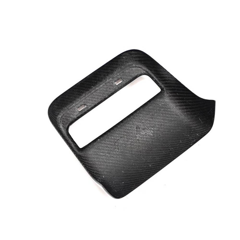 Tesla Model 3 Rear Back Seat Aircondition Moulding Dash Covers Dry Carbon Fiber-Ahacarbon