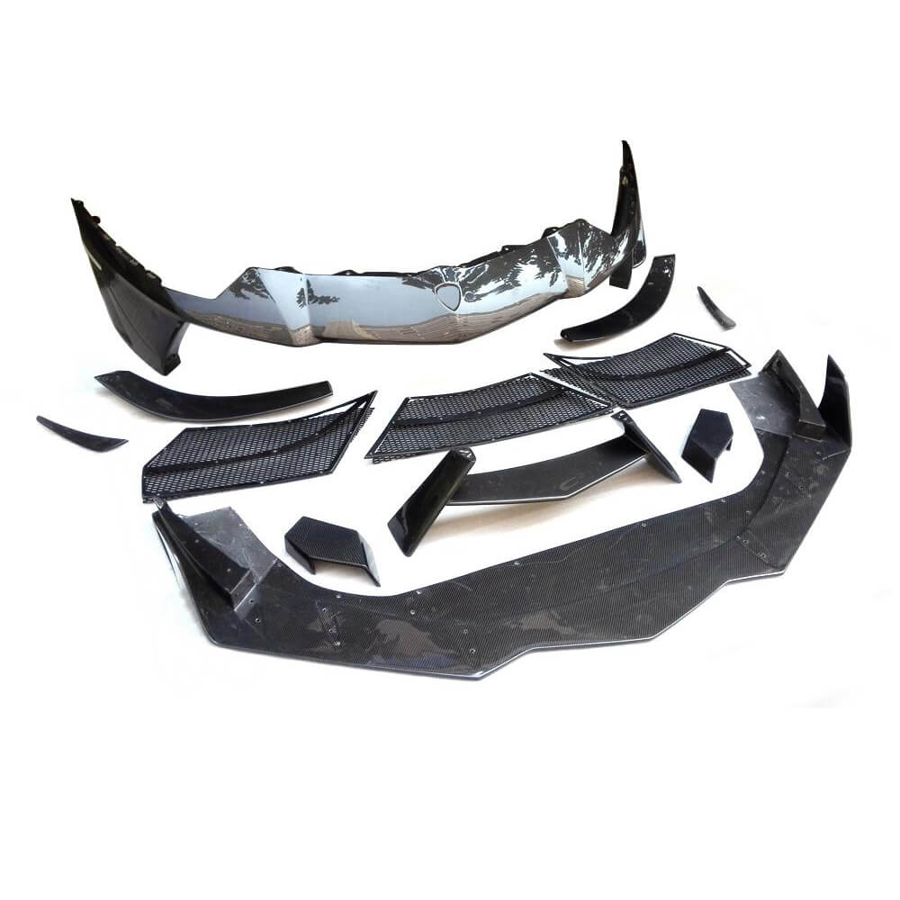 Lamborghini Aventador LP700-4 2011-2016 Front Bumper Lip Carbon Fiber-Ahacarbon