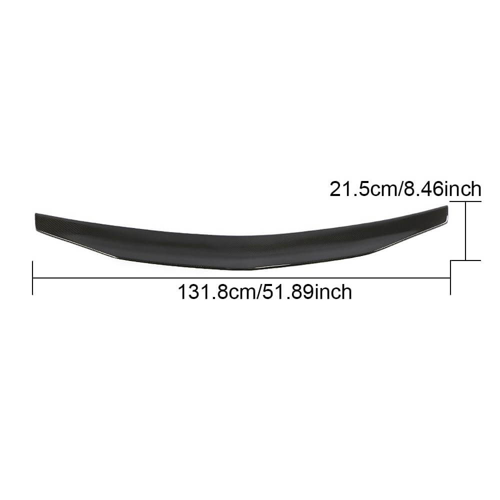 Mercedes Benz E Class W212 E63 AMG Sedan 2010-2016 Rear Trunk Spoiler Carbon Fiber-Ahacarbon