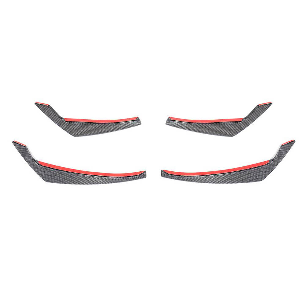 Audi A4 B9 Base Sedan 2017-2020 Front Bumper Vents Carbon Fiber-Ahacarbon
