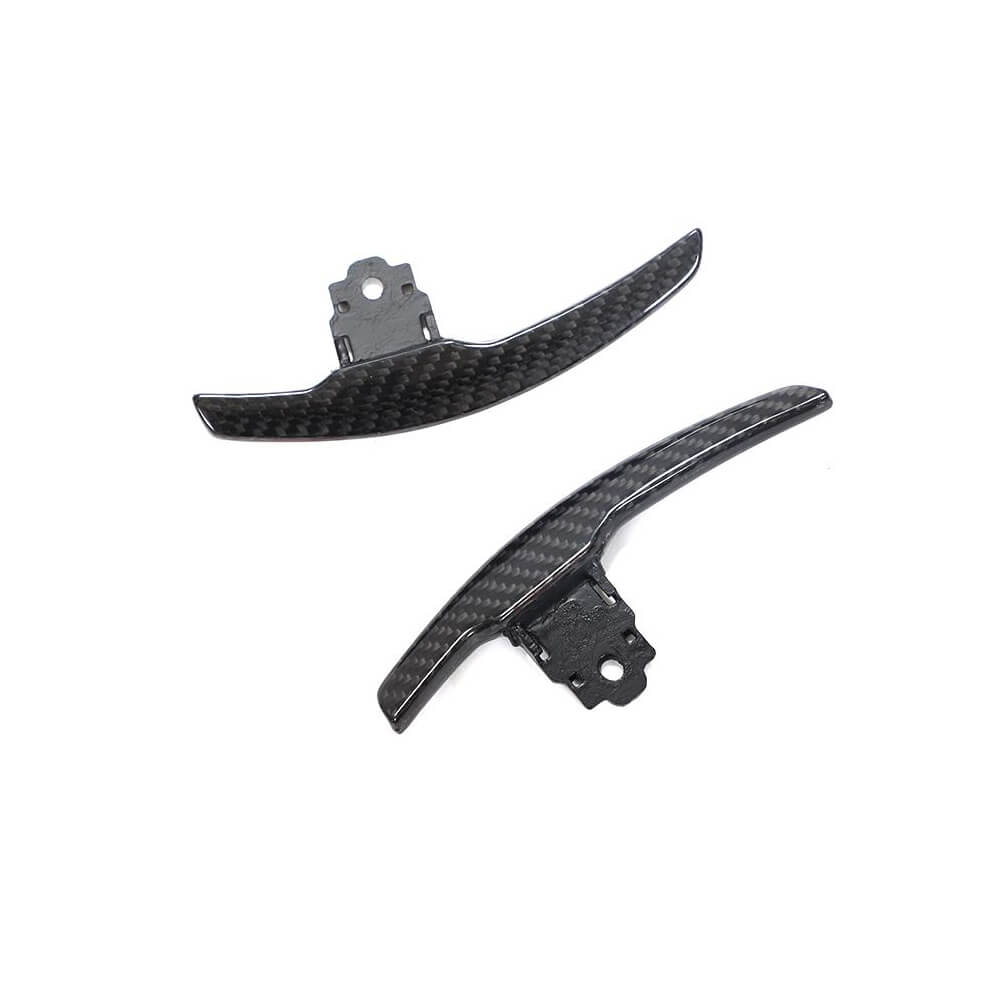 BMW M2 M3 M4 M5 M6 X5M X6M 2012-2020 Paddle Shifter Extensions Covers Dry Carbon Fiber-Ahacarbon