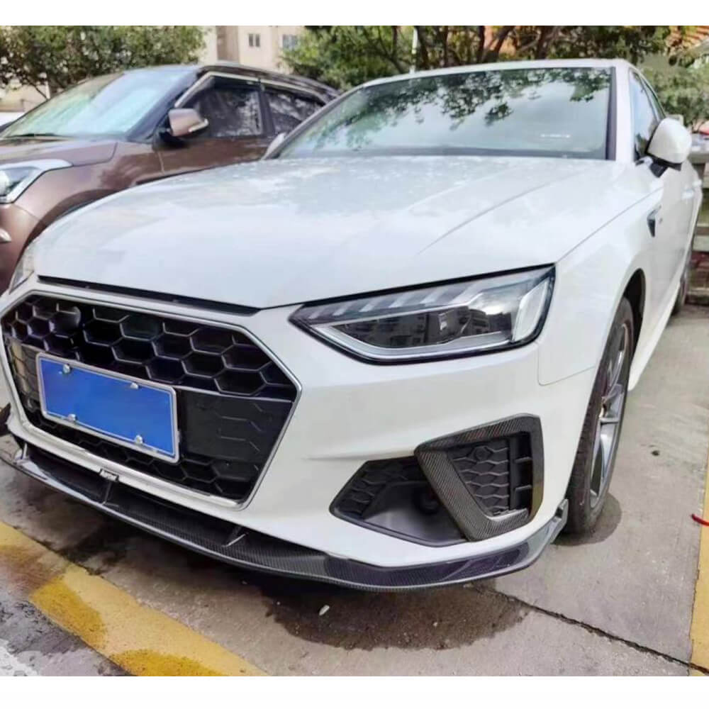 Audi S4 A4 Sline B9.5 Sedan 2017-2020 Fog Lamp Covers Carbon Fiber-Ahacarbon