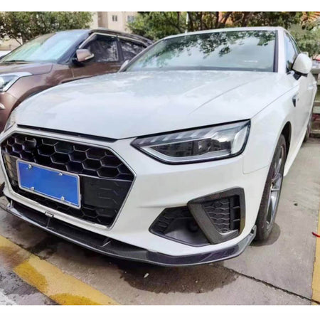 Audi S4 A4 Sline B9.5 Sedan 2017-2020 Fog Lamp Covers Carbon Fiber-Ahacarbon
