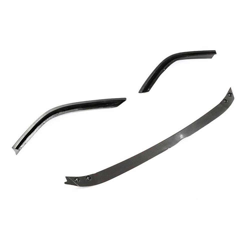 Lexus ES300h ES350 Base / F Sport Sedan 18-20 Front Bumper Lip Carbon Fiber-Ahacarbon