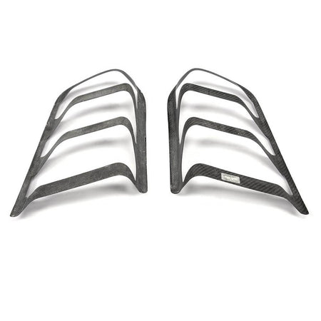 Ford Mustang 2015-2017 Rear Bumper Fog Lamp Light Cover Carbon Fiber-Ahacarbon