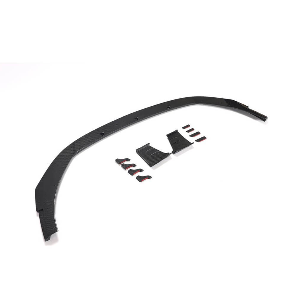 Audi RS4 B9 Typ 8W Avant 2019UP Front Bumper Lip Dry Carbon Fiber-Ahacarbon