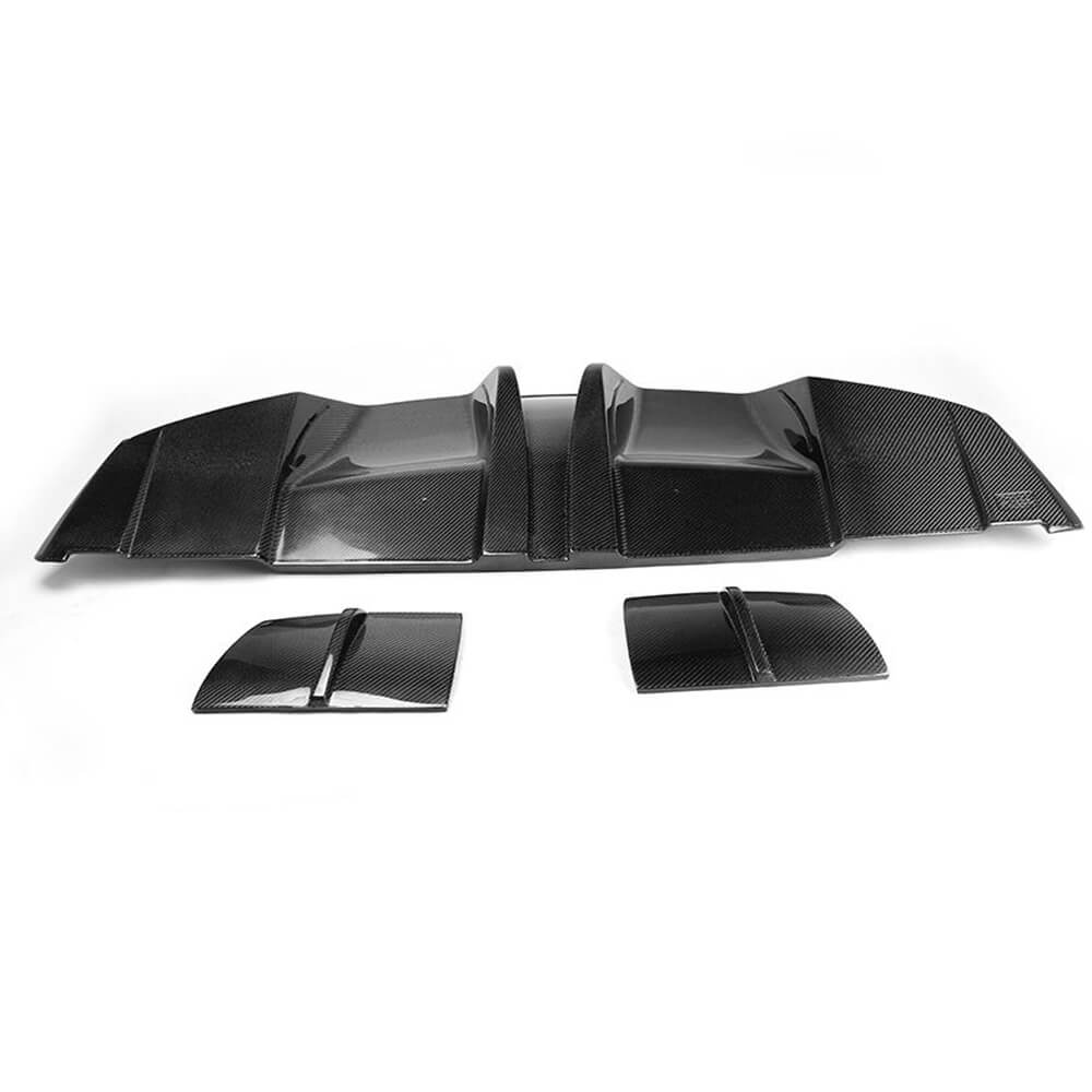 Mercedes Benz CLA Class (W117) C117 Sport CLA45 AMG Pre-facelift 2013-2016 Rear Bumper Diffuser Carbon Fiber-Ahacarbon