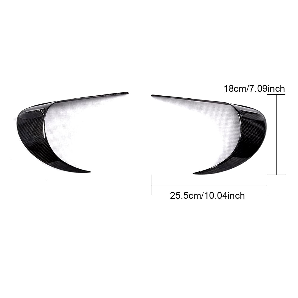 Subaru BRZ Toyota GT86 FT86 Scion FR-S Rear Headlight Lamp Eyebrow Trims Carbon Fiber-Ahacarbon