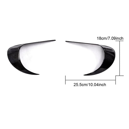 Subaru BRZ Toyota GT86 FT86 Scion FR-S Rear Headlight Lamp Eyebrow Trims Carbon Fiber-Ahacarbon