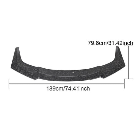Lamborghini Huracan LP600 LP610 2014-2017 Front Bumper Lip Dry Carbon Fiber-Ahacarbon